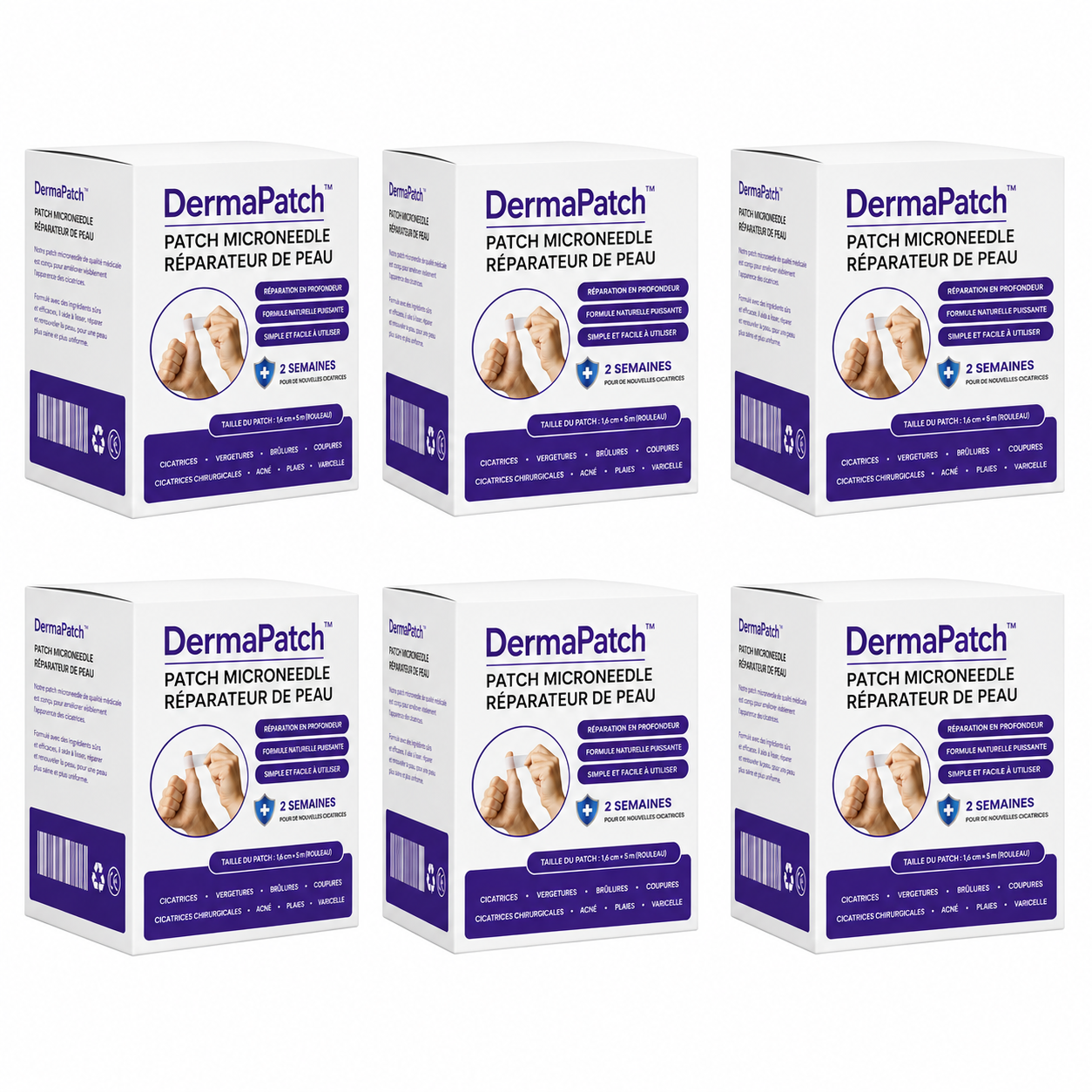 DermaPatch™ Patch Micro-Aiguilles Réparateur | Effacez rides, cicatrices et imperfections en 15 minutes !