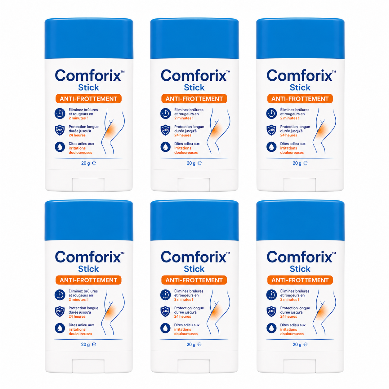 Comforix™ Stick Anti-Frottement | Éliminez brûlures et rougeurs en 2 minutes!