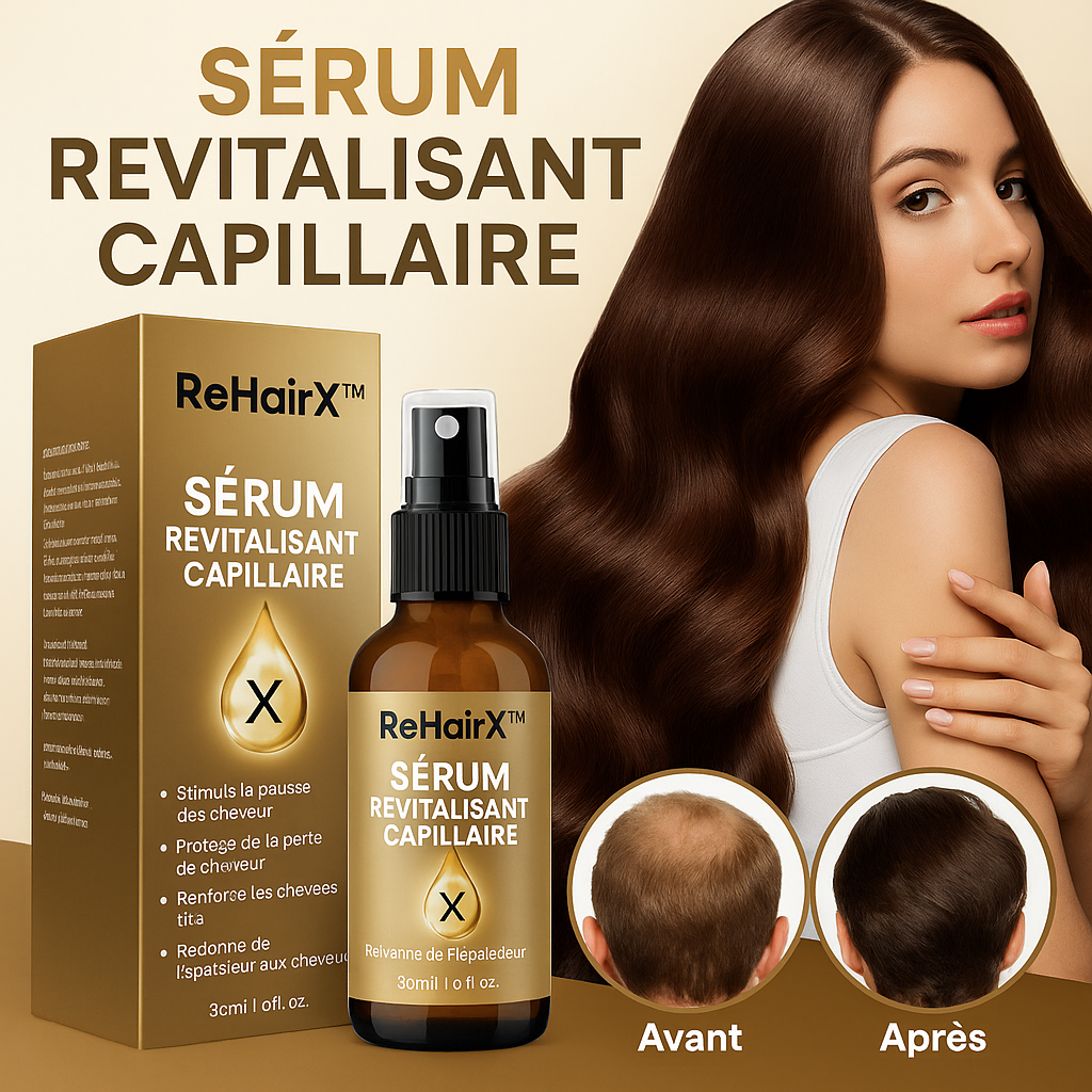 ReHairX™ Spray Capillaire à la Biotine Pure | Faites repousser vos cheveux en 10 minutes chrono!