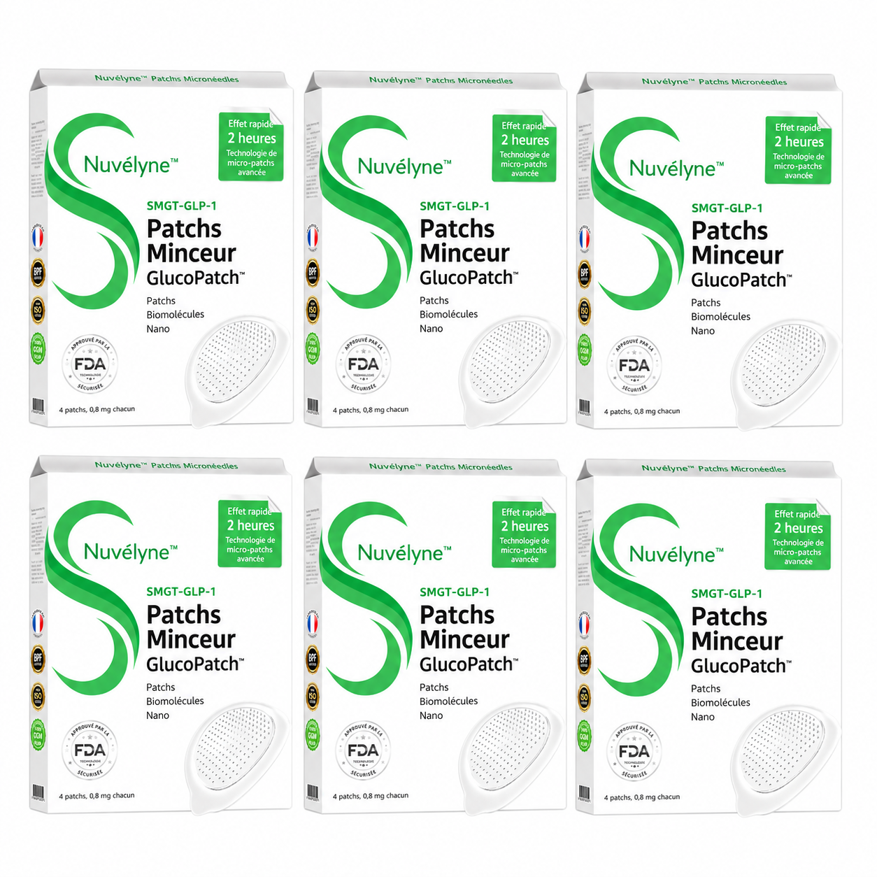 Minévia™ Patchs Minceur Nano Microneedle SMGT-GLP-1 | Élimine les toxines et fait perdre du poids en 10 minutes !