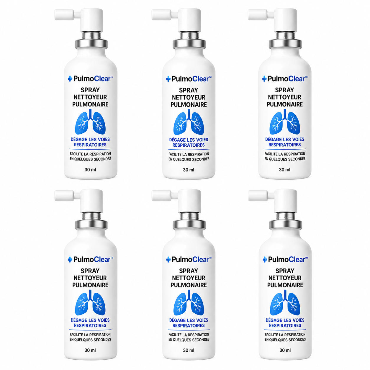 PulmoClear™ Spray Nettoyeur Pulmonaire | Dégagez vos bronches et retrouvez votre souffle en 2 minutes chrono !
