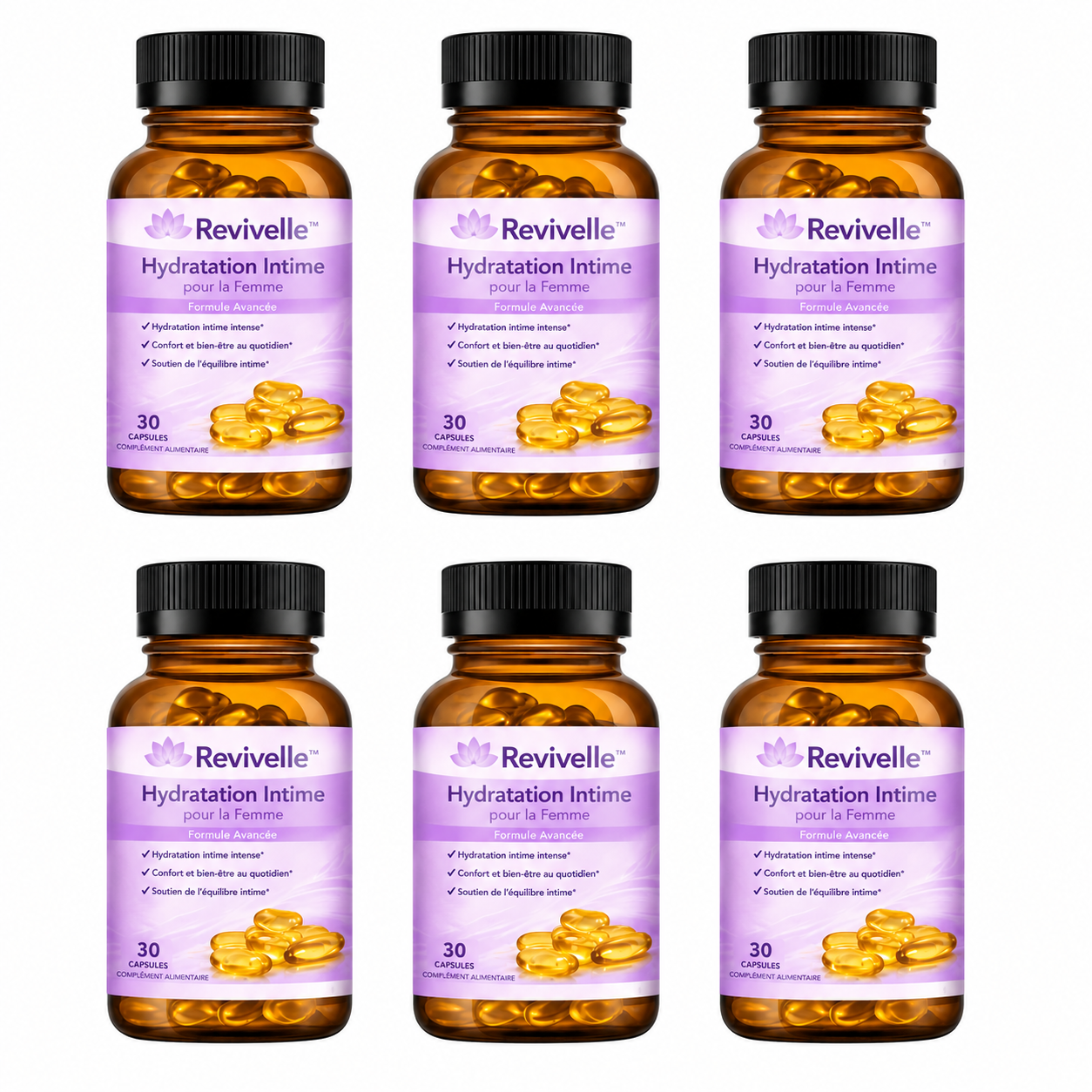 Revivelle™ Capsules Intimes Femme | Dites adieu à la sécheresse et retrouvez une intimité confortable !