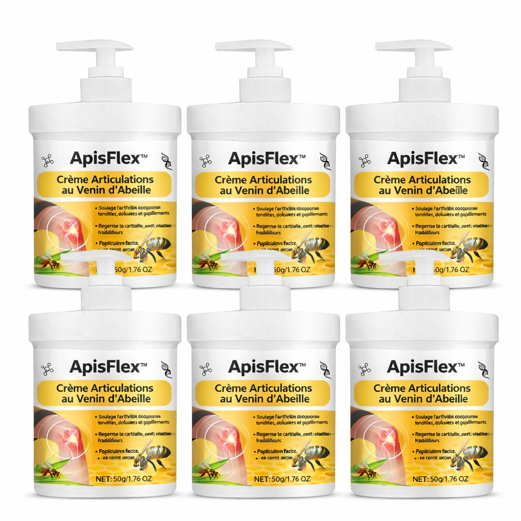ApisFlex™ Crème Articulations au Venin d’Abeille | Éliminez la douleur articulaire en quelques minutes !