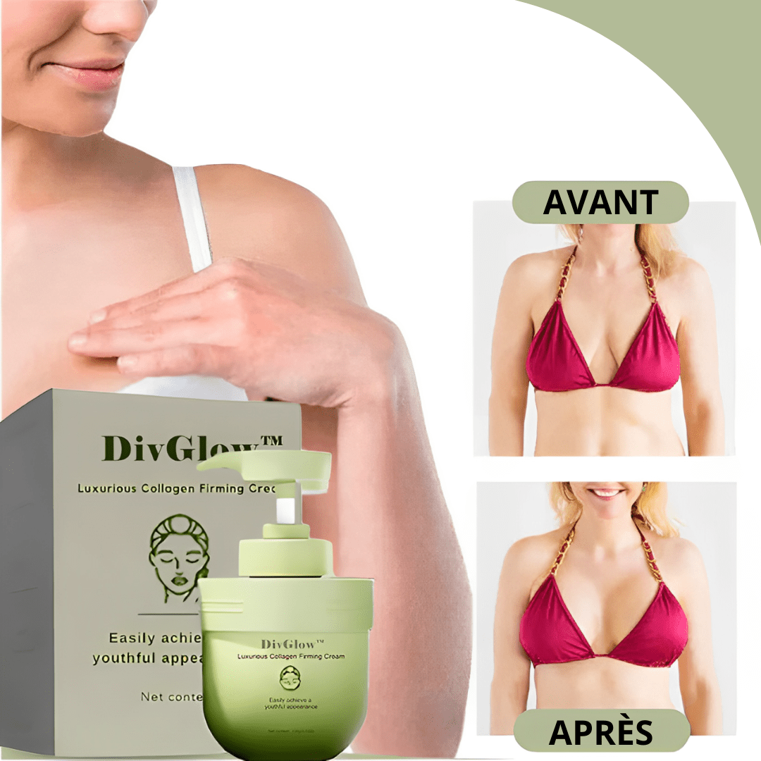 DivGlow™ Crème Collagène Ultra-Raffermissante | Efface Rides et Cellulite, Lifte Votre Peau en Seulement 10 Minutes!