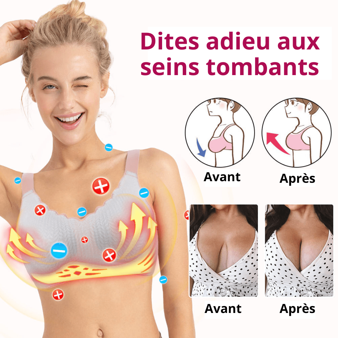 Sculptra™ Soutien-gorge Push-up sans armatures | Élimine la graisse, lisse la cellulite et raffermit les seins en un instant!