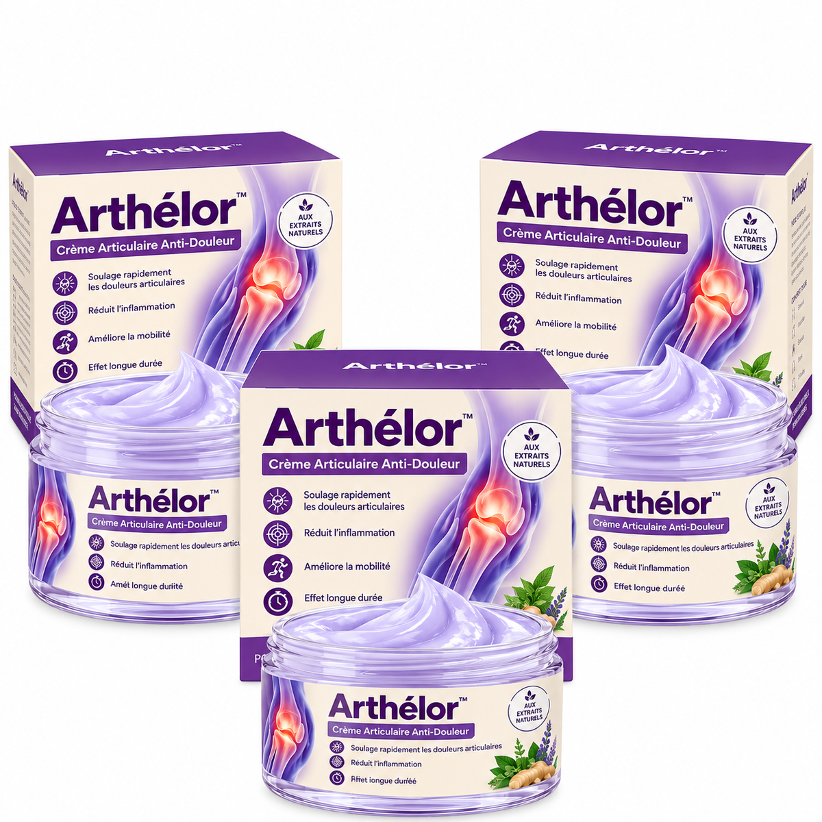 Arthélor™ Crème Articulaire Anti-Douleur | Élimine les douleurs articulaires jusqu'à 87 % en seulement 48 heures !