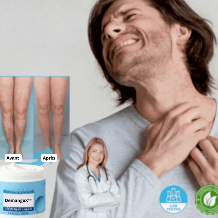 DémangeX™ Crème Anti-Démangeaisons | Éradique 93 % des démangeaisons en 1 minute – même en cas d’eczéma sévère!