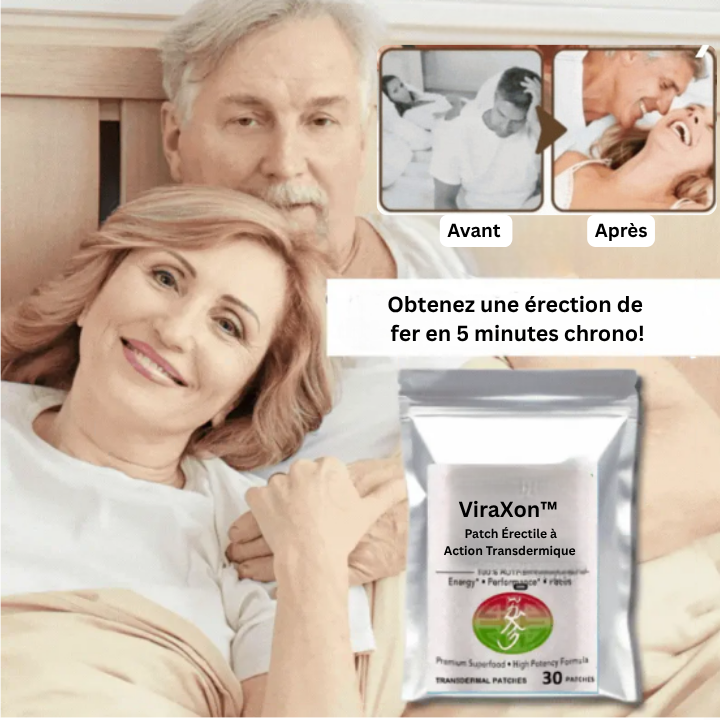 ViraXon™ Patch Érectile à Action Transdermique | Obtenez une érection de fer en 5 minutes chrono!