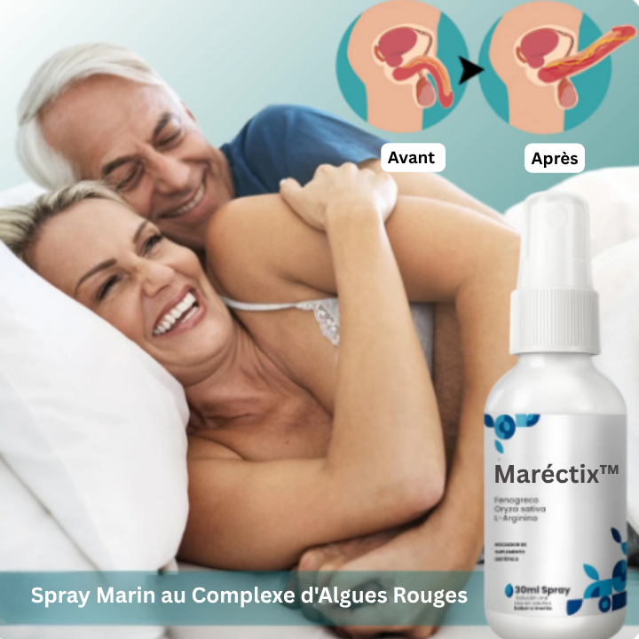 Maréctix™ Spray Marin au Complexe d'Algues Rouges | Obtenez une érection en 43 secondes chrono !