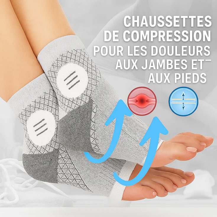 FlexiFoot™ Chaussettes de Compression | Soulage vos articulations et vos douleurs en seulement 10 minutes!
