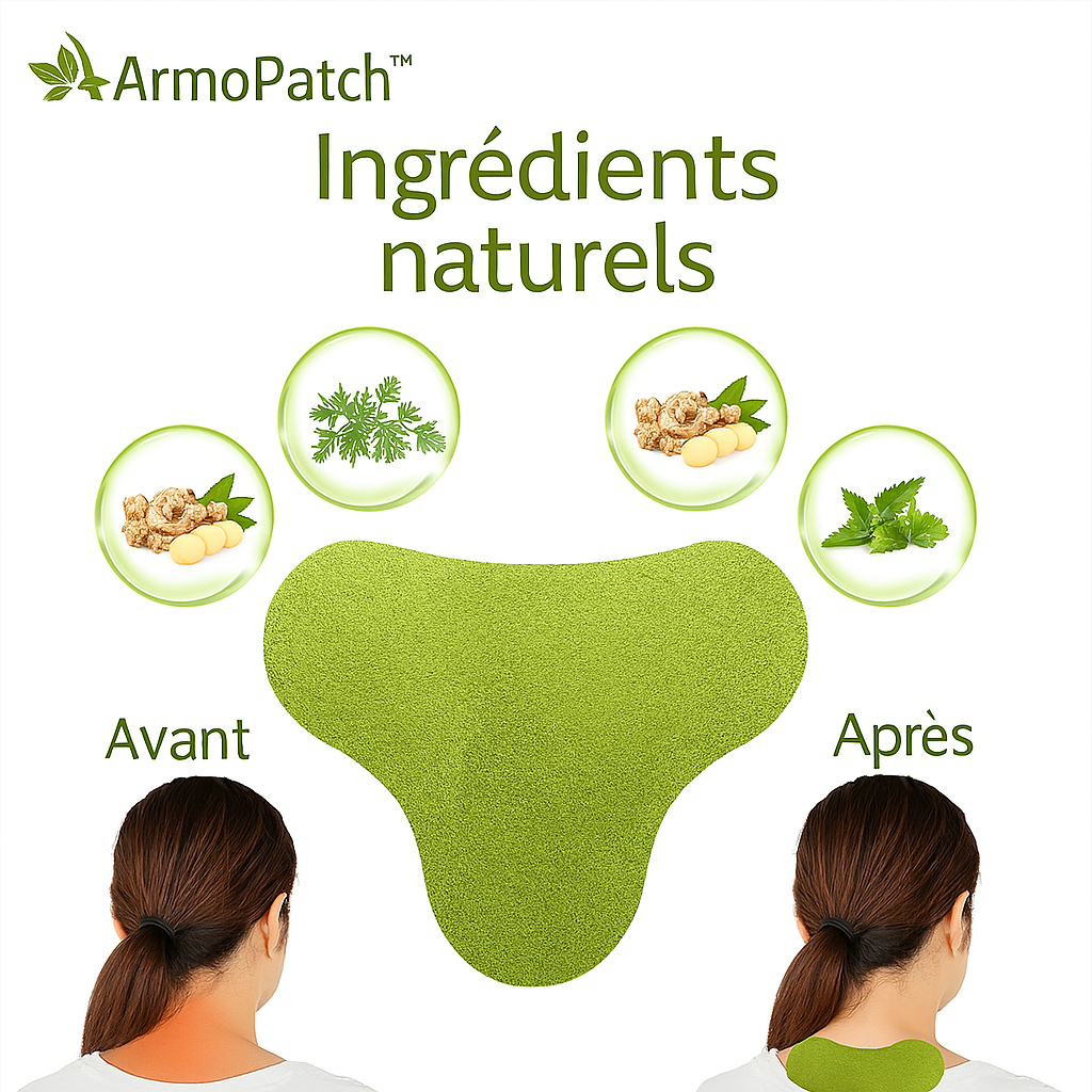 ArmoPatch™ Patchs Anti-Douleur à l’Armoise | Soulage les Cervicales en 15 Minutes!