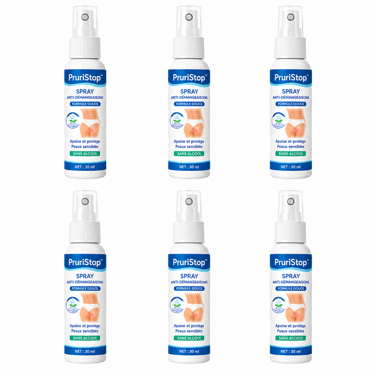 PruriStop™ Spray Anti-Démangeaisons | Éliminez le grattage et les mauvaises odeurs en seulement 48 heures chrono !