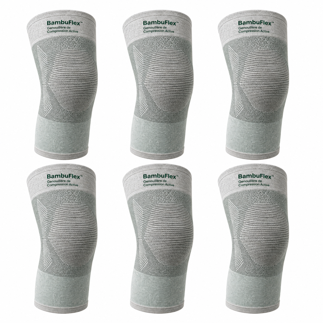 BambuFlex™ Genouillère de Compression Active | Supprime vos douleurs articulaires en 3 minutes chrono !