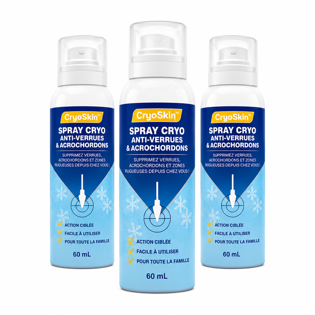 CryoSkin™ Spray Cryo Anti-Verrues & Acrochordons | Supprimez verrues, acrochordons et zones rugueuses depuis chez vous !