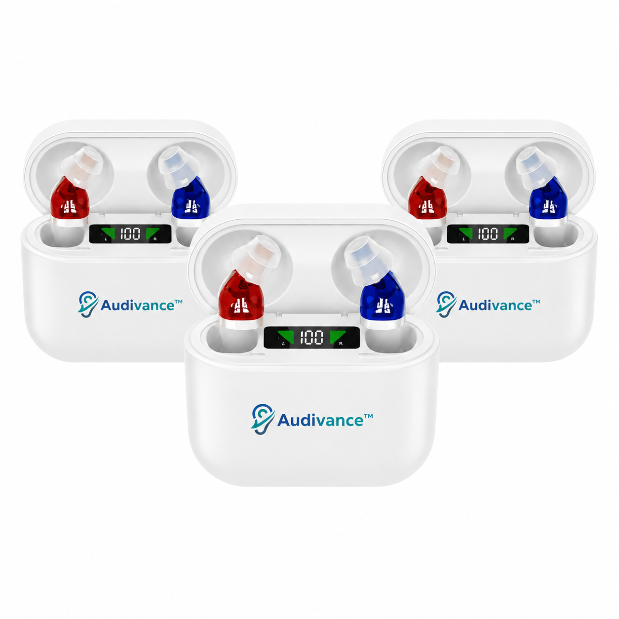 Audivance™ Appareil Auditif Invisible à Technologie TriCore | Entendez parfaitement en 3 secondes, sans aucun sifflement !