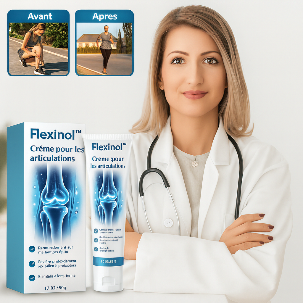 Flexinol™ Crème pour les articulations | Soulage la douleur au genou jusqu'à 87 % – en seulement 48 heures!