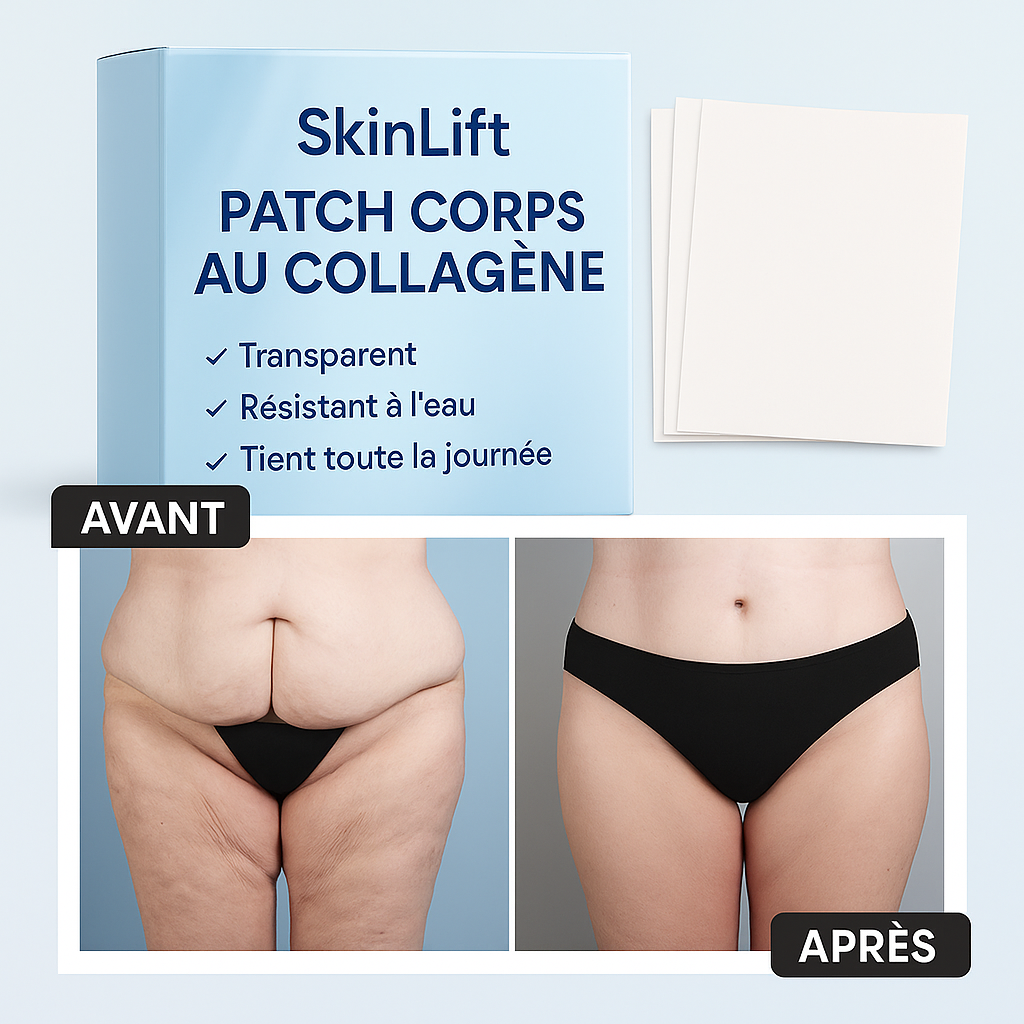 SkinLift™ Patch Corps au Collagène | Retend votre peau, lisse les rides et raffermit tout votre corps en 60 secondes!