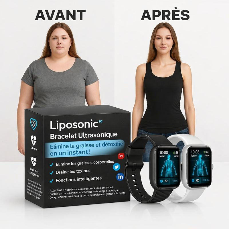 Liposonic™ Bracelet Ultrasonique | Élimine la graisse et détoxifie en un instant!