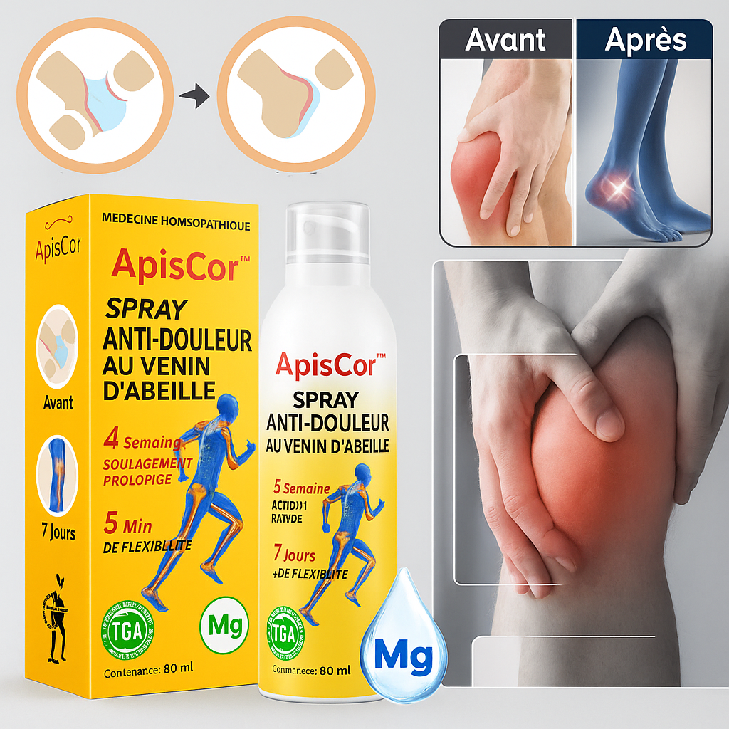 ApisCor™ Spray Anti-Douleur au Venin d'Abeille | Dites Adieu à la douleur en 10 minutes!