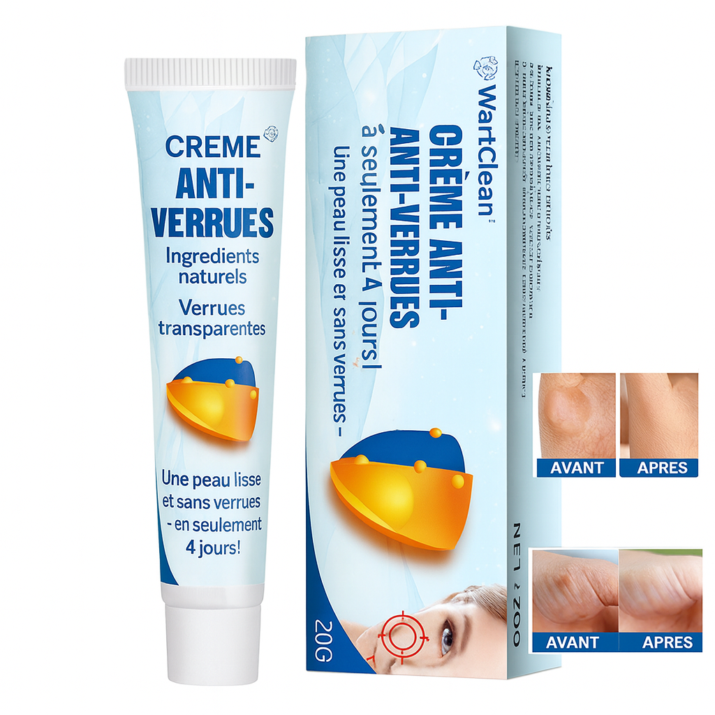 WartClean™ Crème Anti-Verrues | Une peau lisse et sans verrues – en seulement 4 jours!