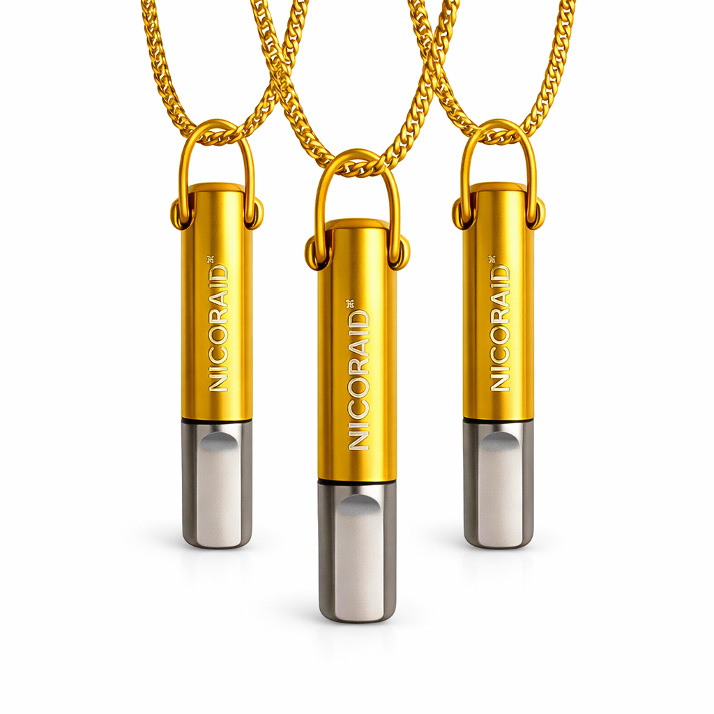 Collier Nicoraid™ | Le premier collier pour arrêter de fumer qui t’aide à éliminer la dépendance à la nicotine en seulement 3 jours!