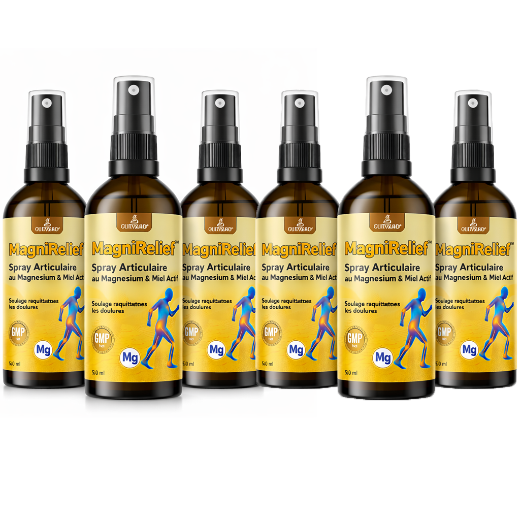 MagniRelief™ Spray Articulaire au Magnésium & Miel Actif | Éliminez vos douleurs et retrouvez votre mobilité en 10 minutes !