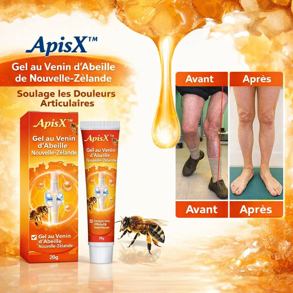 ApisX™ Gel au Venin d’Abeille de Nouvelle-Zélande | Soulage la douleur dès la première application !
