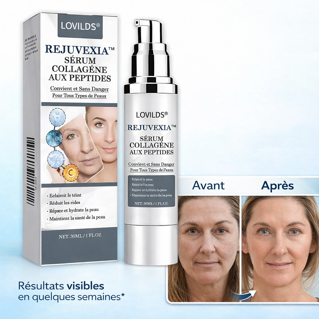 Rejuvexia™ Sérum Collagène aux Peptides | Rajeunissez votre peau en 3 jours !