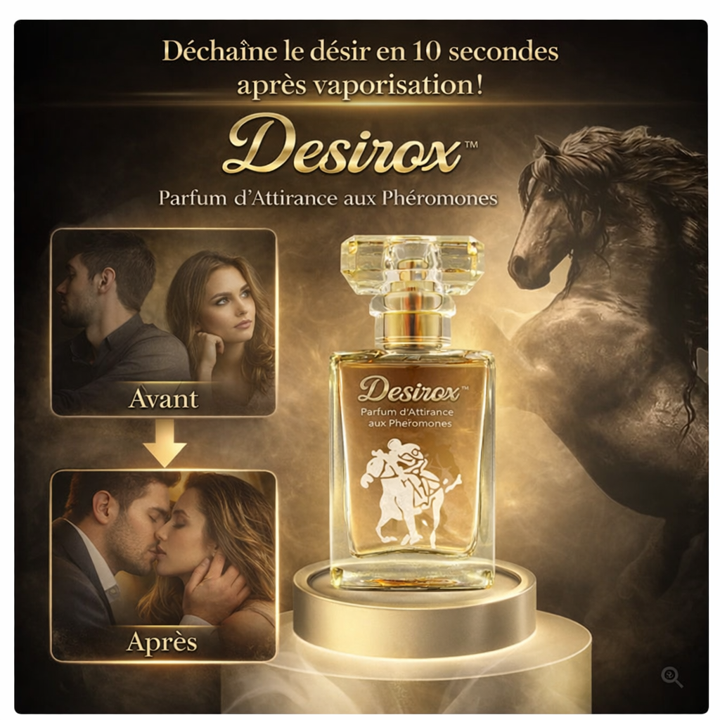 Desirox™ Parfum d’Attirance aux Phéromones | Déchaîne le désir en 10 secondes après vaporisation!