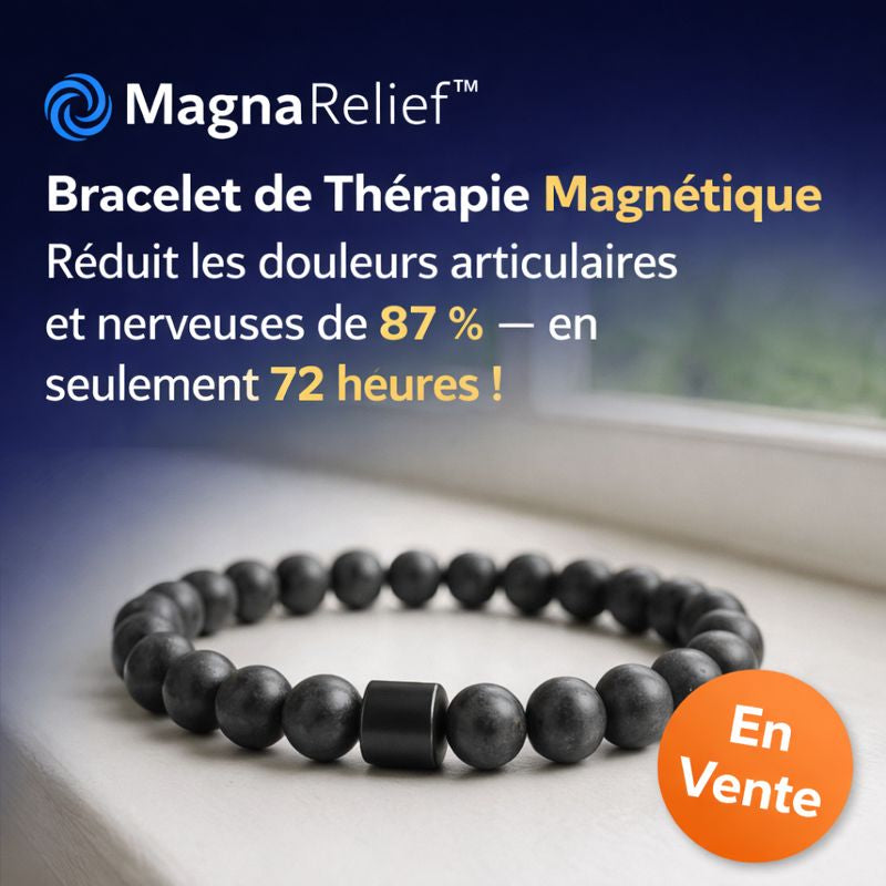 MagnaRelief™ Bracelet de Thérapie Magnétique | Réduit les douleurs articulaires et nerveuses de 87 % — en seulement 72 heures !