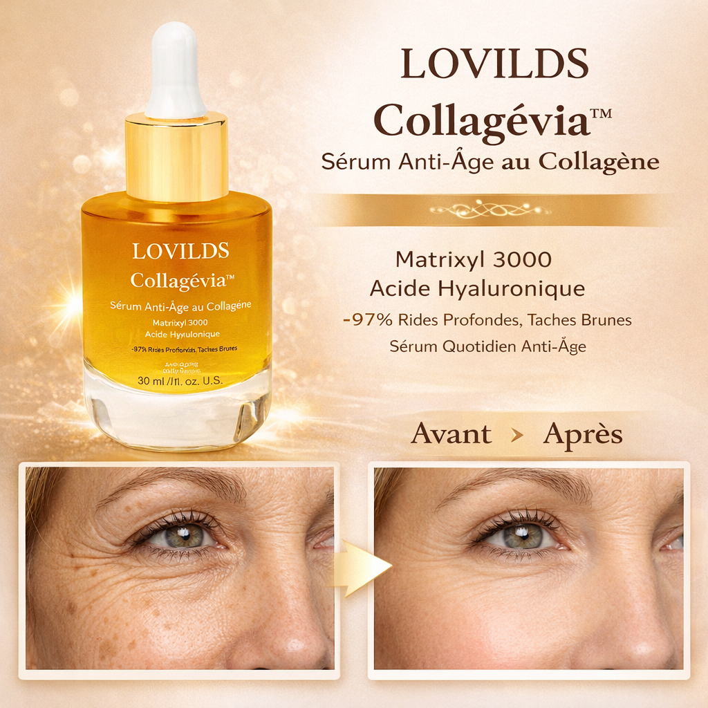 Collagévia™ Sérum Anti-Âge au Collagène | Rajeunissez votre peau en quelques minutes !