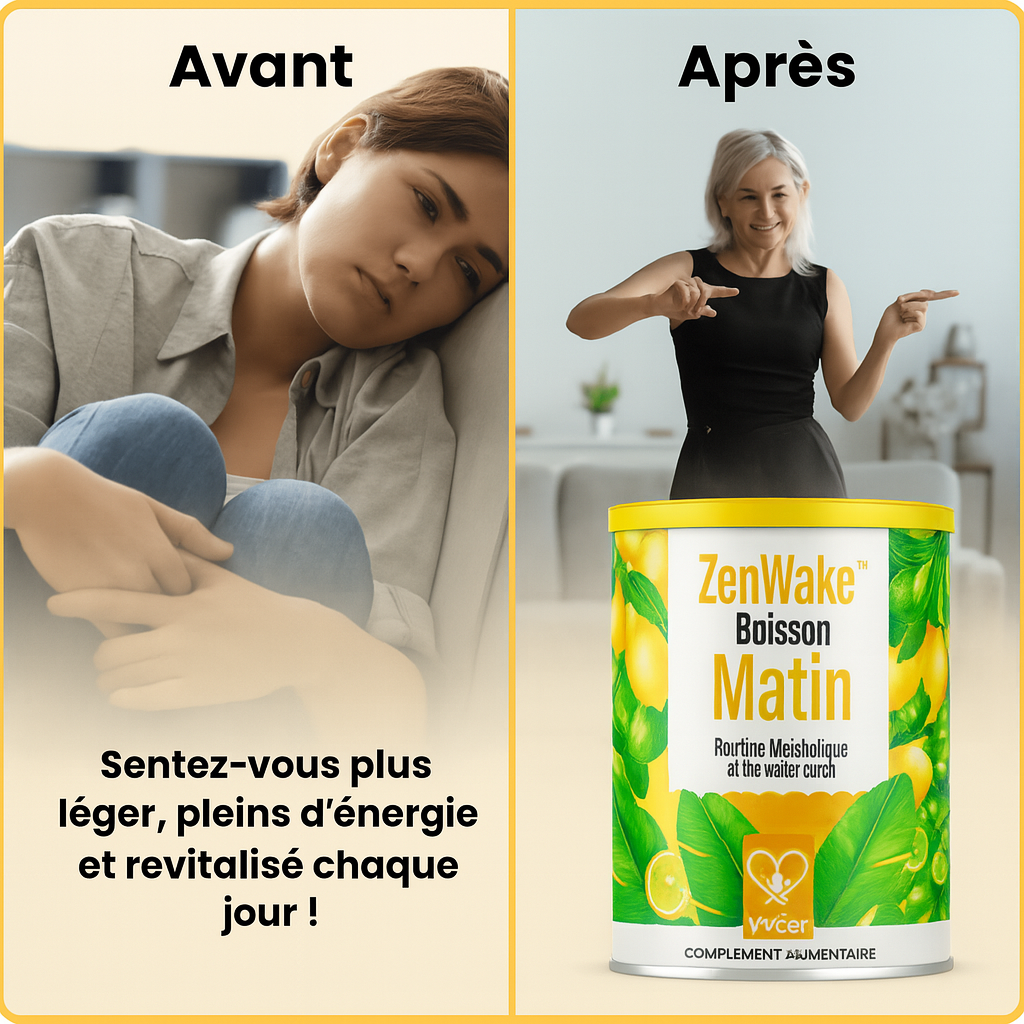 ZenWake™ Boisson Matinale Naturelle | Énergie, légèreté et clarté en 5 minutes chaque matin!