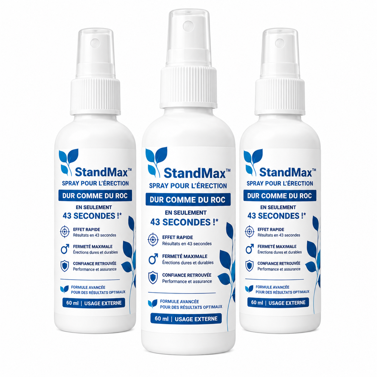 StandMax™ Spray pour l'érection | Dur comme du roc en seulement 43 secondes !