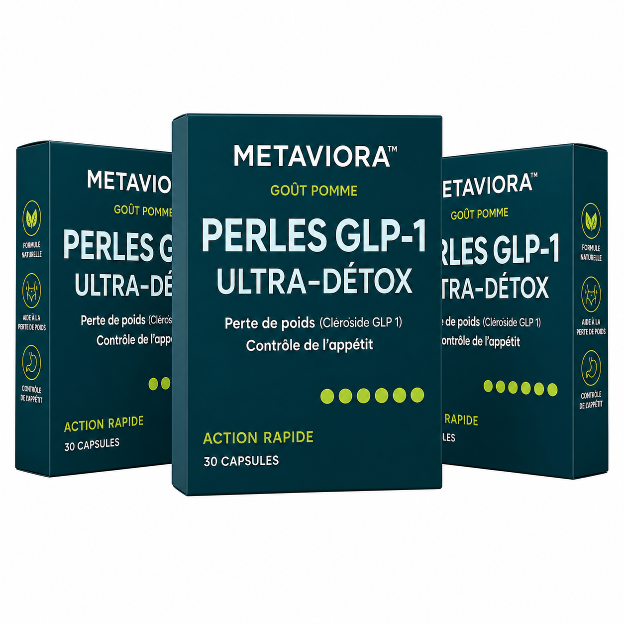 Metaviora™ Perles GLP-1 Ultra-Détox | Élimine les toxines et fait perdre du poids en 10 minutes!