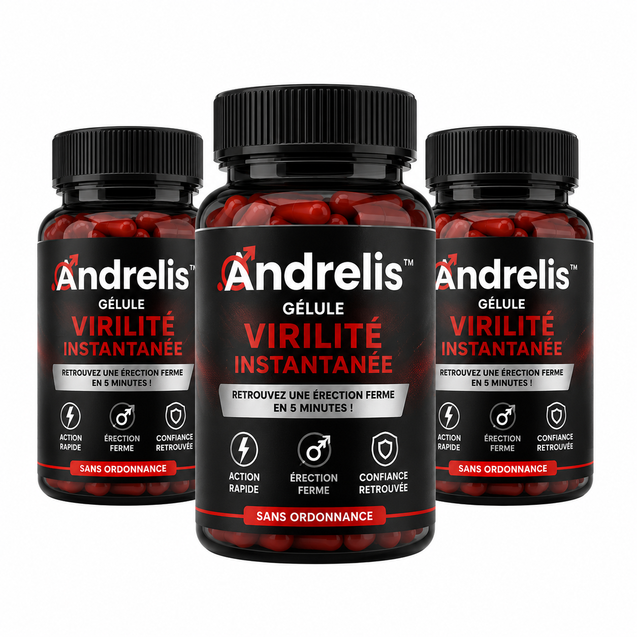 Andrelis™ Gélule Virilité Instantanée | Retrouvez une érection ferme en 5 minutes, sans ordonnance !