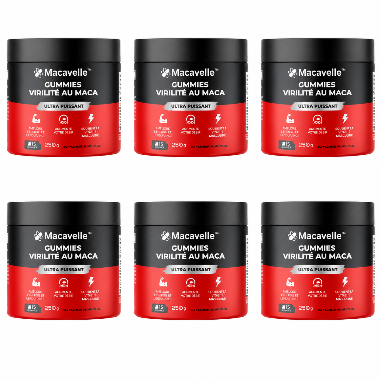 Macavelle™ Gummies Virilité au Maca | Obtenez une érection dure en 5 minutes, sans avaler de pilules !