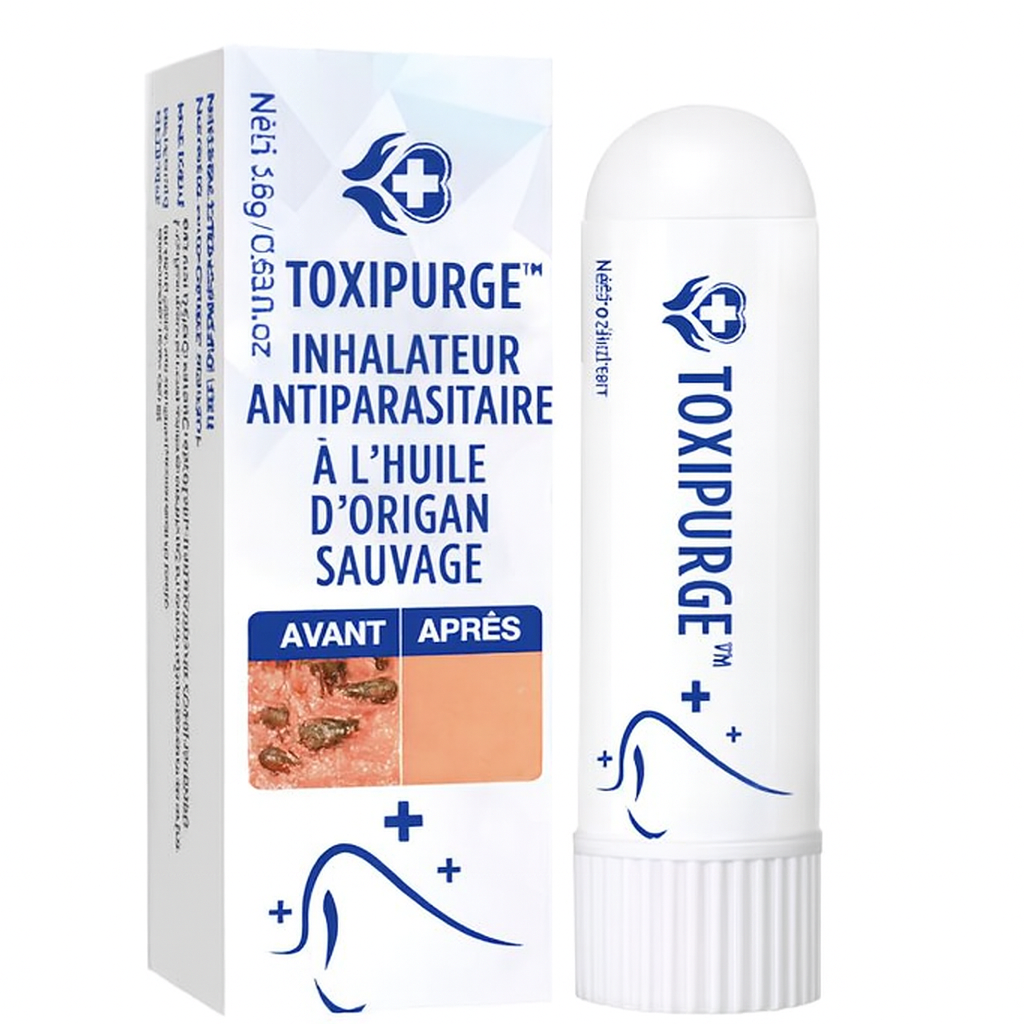 ToxiPurge™ Inhalateur Antiparasitaire à l’Huile d’Origan Sauvage | Élimine vers, larves et parasites en 7 jours!