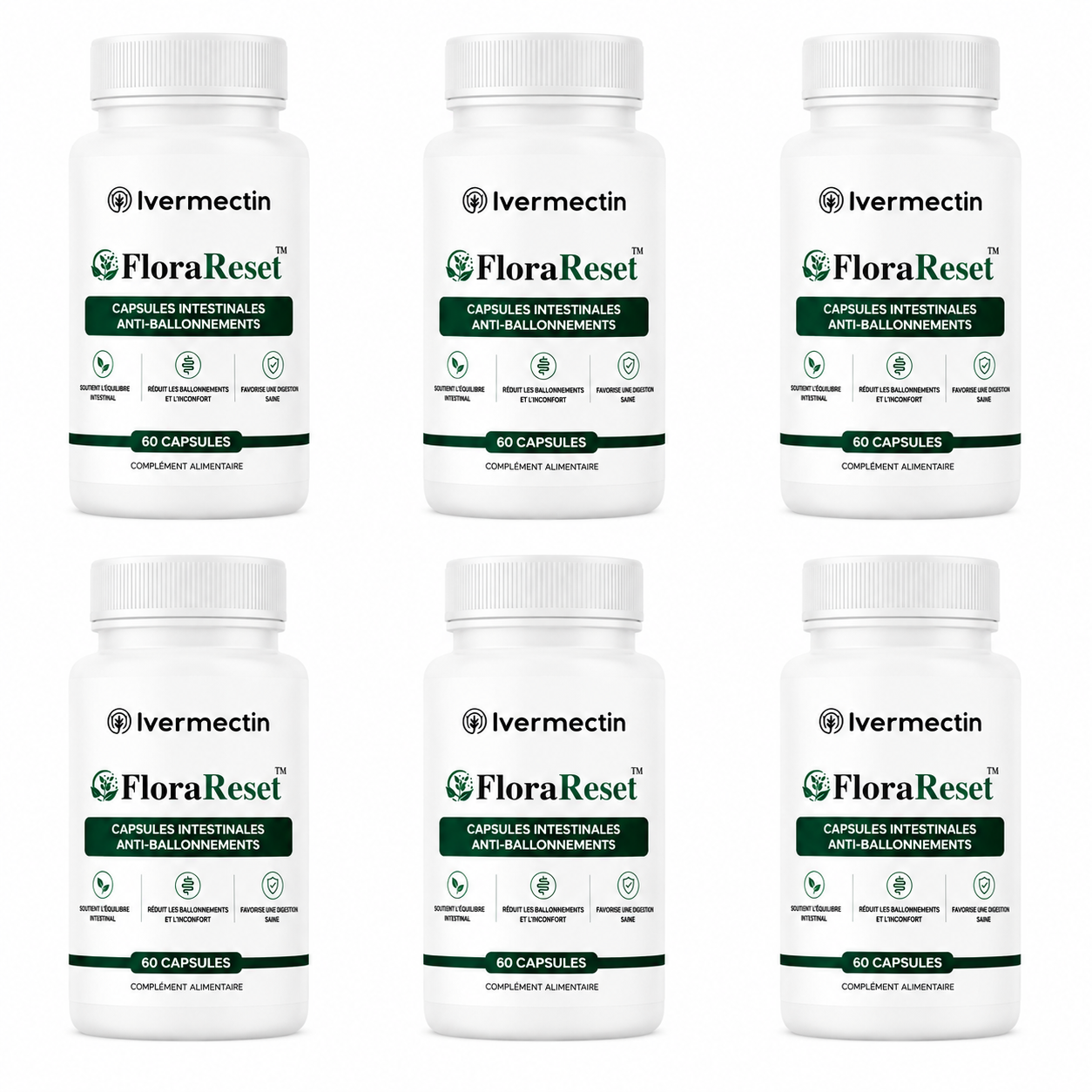 FloraReset™ Capsules Intestinales Anti-Ballonnements | Dégonflez votre ventre et retrouvez une digestion légère en 72 heures !