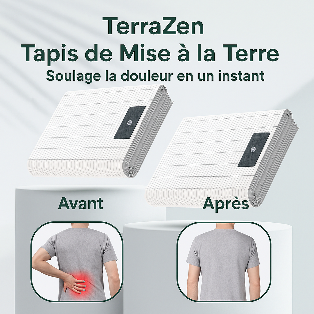 TerraZen™ Tapis de Mise à la Terre | Élimine la graisse et détoxifie en un instant!