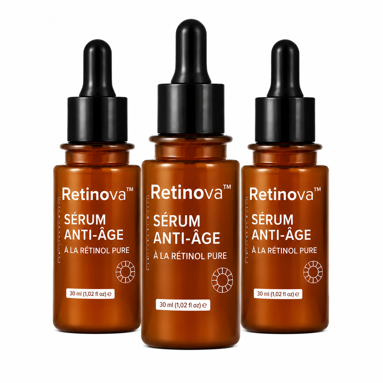 Retinova™ Sérum Anti-Âge à la Rétinol Pure | Lisse les Rides et Rajeunit la Peau en 7 Jours!