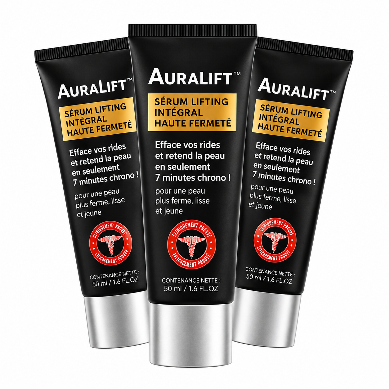 Auralift™ Sérum Lifting Intégral Haute Fermeté | Efface vos rides et retend la peau en 7 minutes chrono !