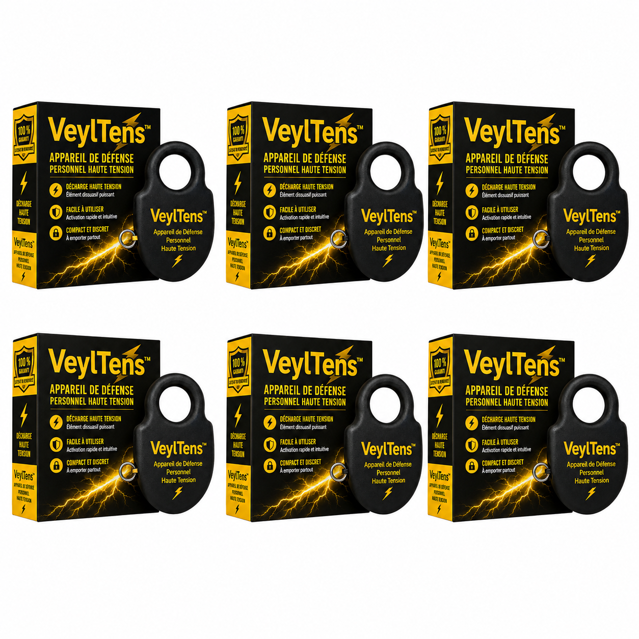 VeylTens™ Appareil de Défense Personnel Haute Tension | Neutralise tout agresseur en 1 seconde, sans effort !