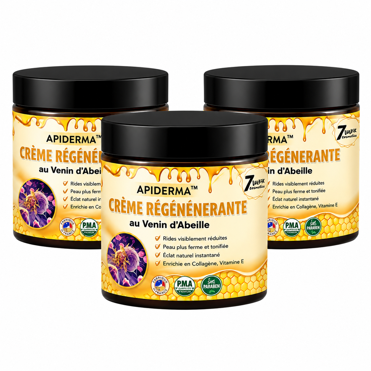 Apilisse™ Crème Régénérante au Venin d’Abeille | Effacez rides et relâchement en 3 minutes !