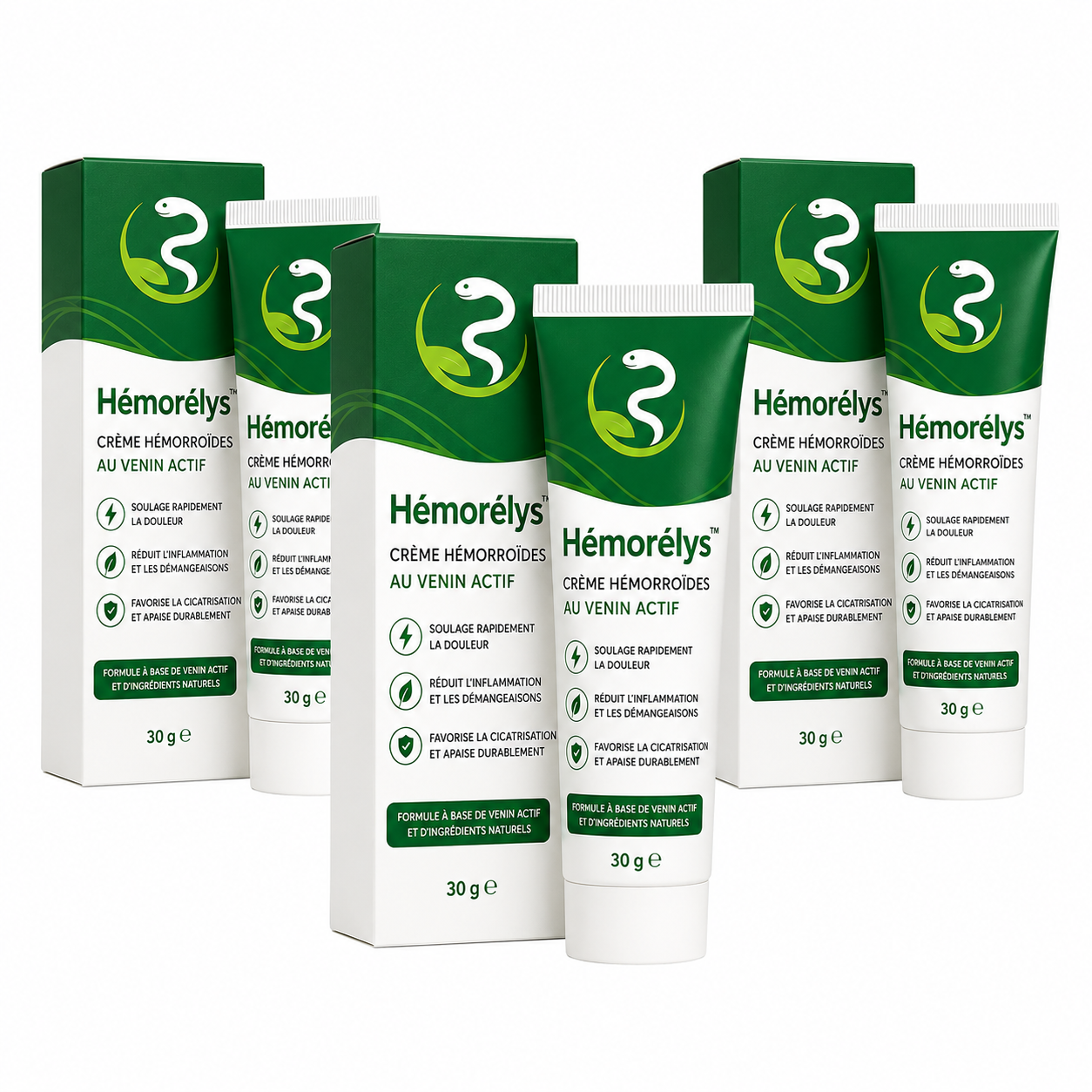 Hémorélys™ Crème Hémorroïdes au Venin Actif | Éliminez la douleur et le gonflement dès la première application !