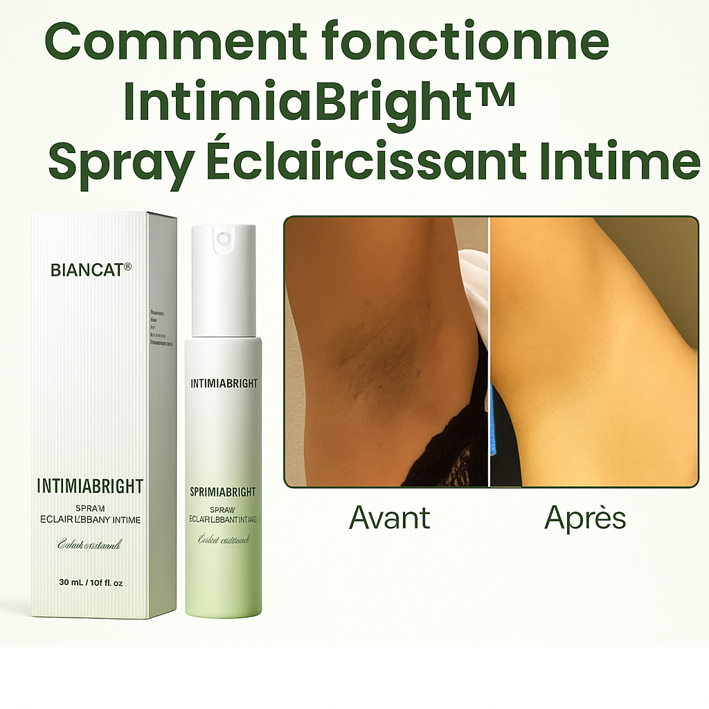 IntimaGlow™ Spray Éclaircissant Intime | Éclaircit et illumine votre peau intime en 10 minutes!