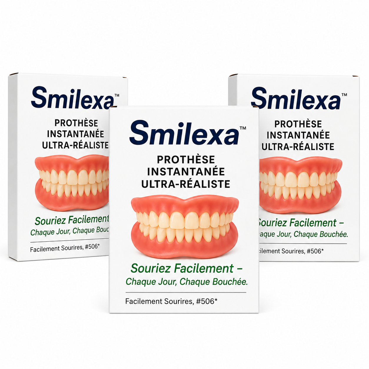 Smilexa™ Prothèse Instantanée Ultra-Réaliste | Un sourire parfait en 10 secondes sans aller chez le dentiste!