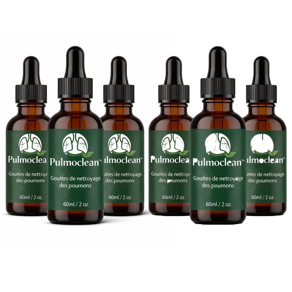 Pulmoclean™ Gouttes de nettoyage des poumons | Nettoyez 95 % de vos voies respiratoires en seulement 48 heures !