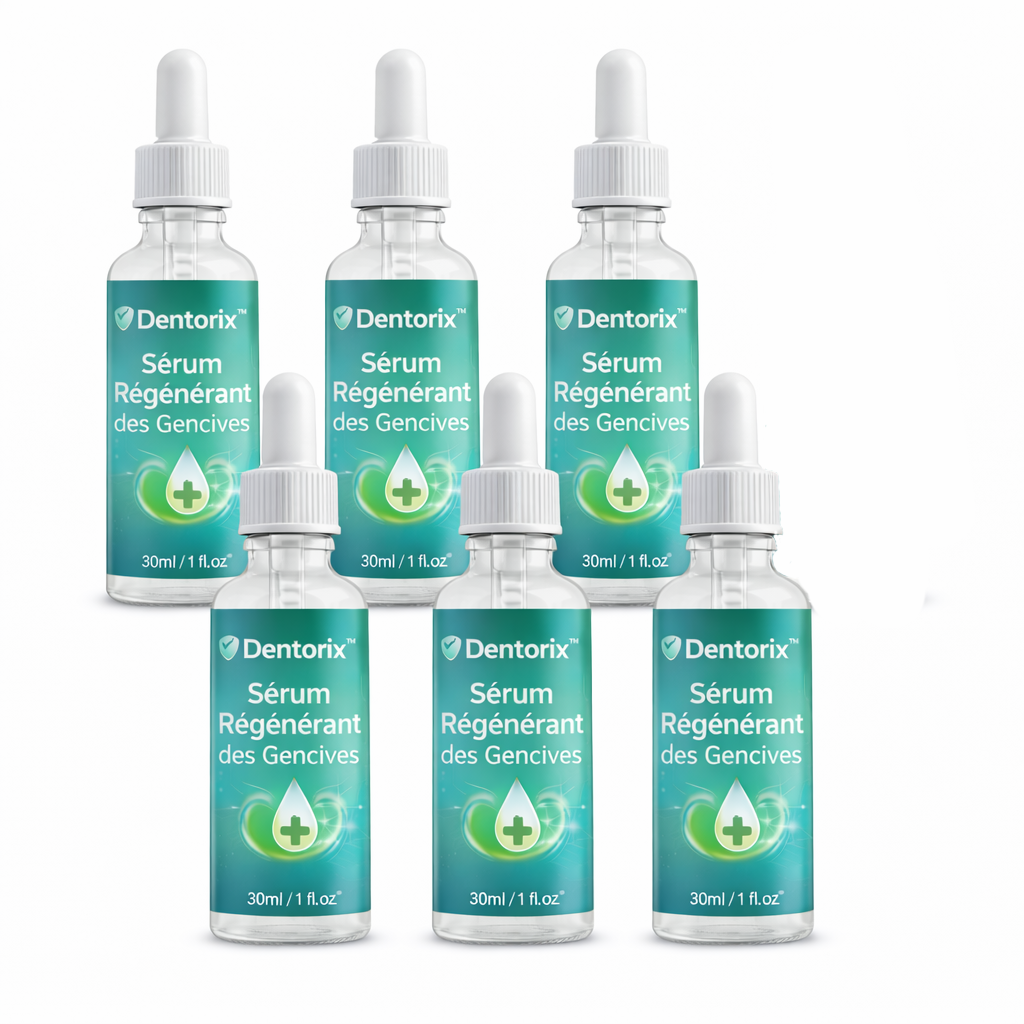 Dentorix™ Sérum Régénérant des Gencives | Réduit jusqu’à 97 % des saignements des gencives et éclaircit les dents en seulement 7 jours !