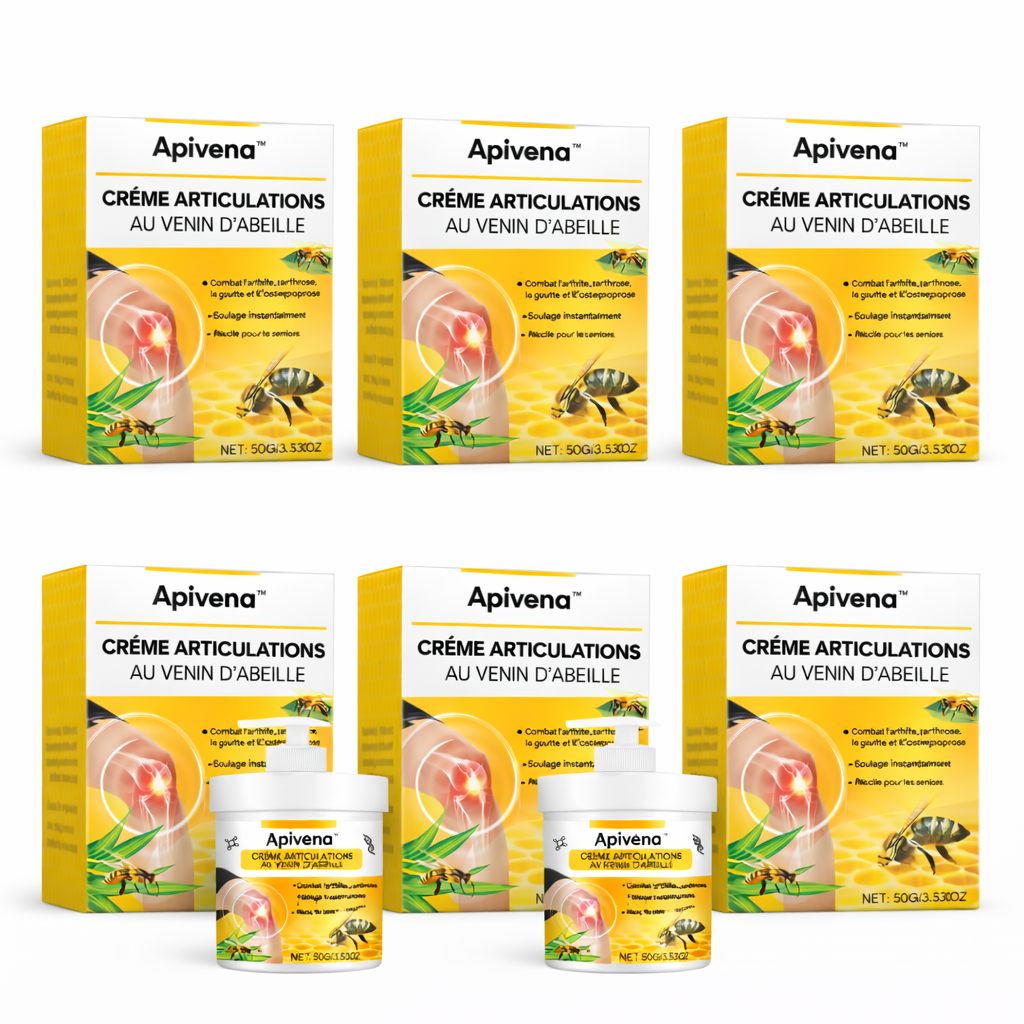 Apivena™ Crème Articulations au Venin d’Abeille | Soulagez vos douleurs articulaires et retrouvez votre mobilité !