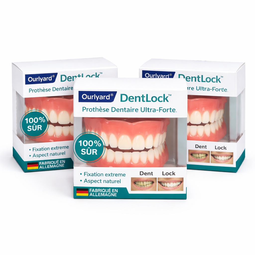 DentLock™ Prothèse Dentaire Ultra-Forte | Tient en place toute la journée sans aucune colle !